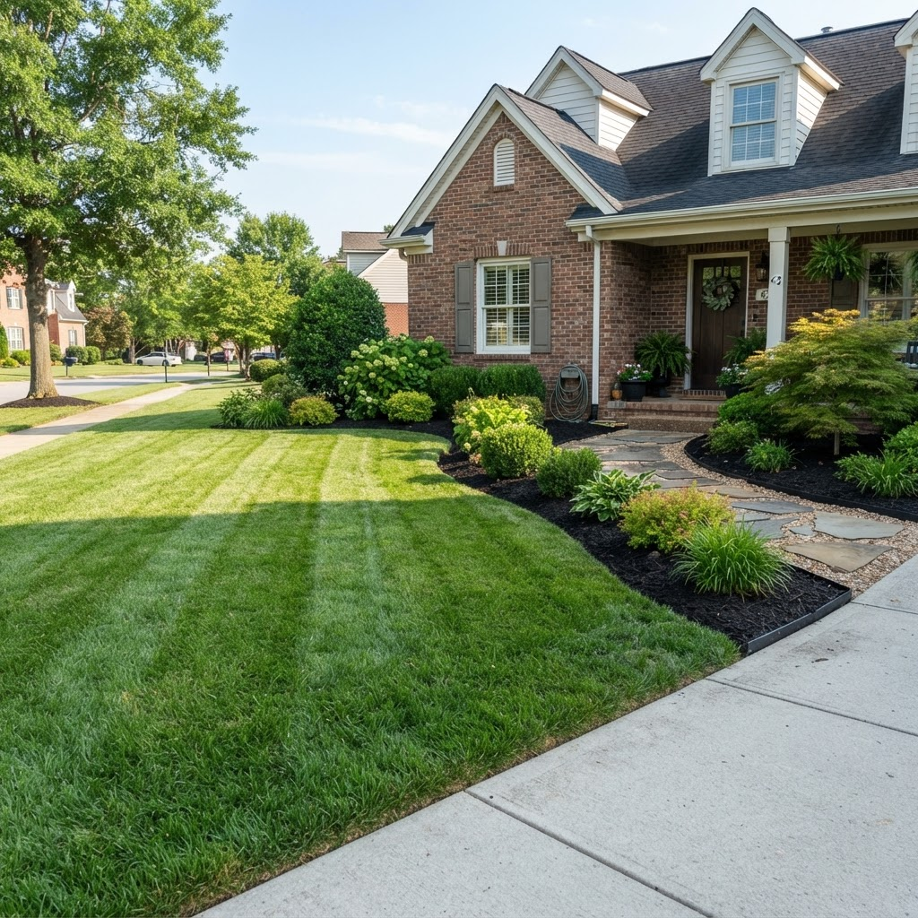 Front Yard after landscaping